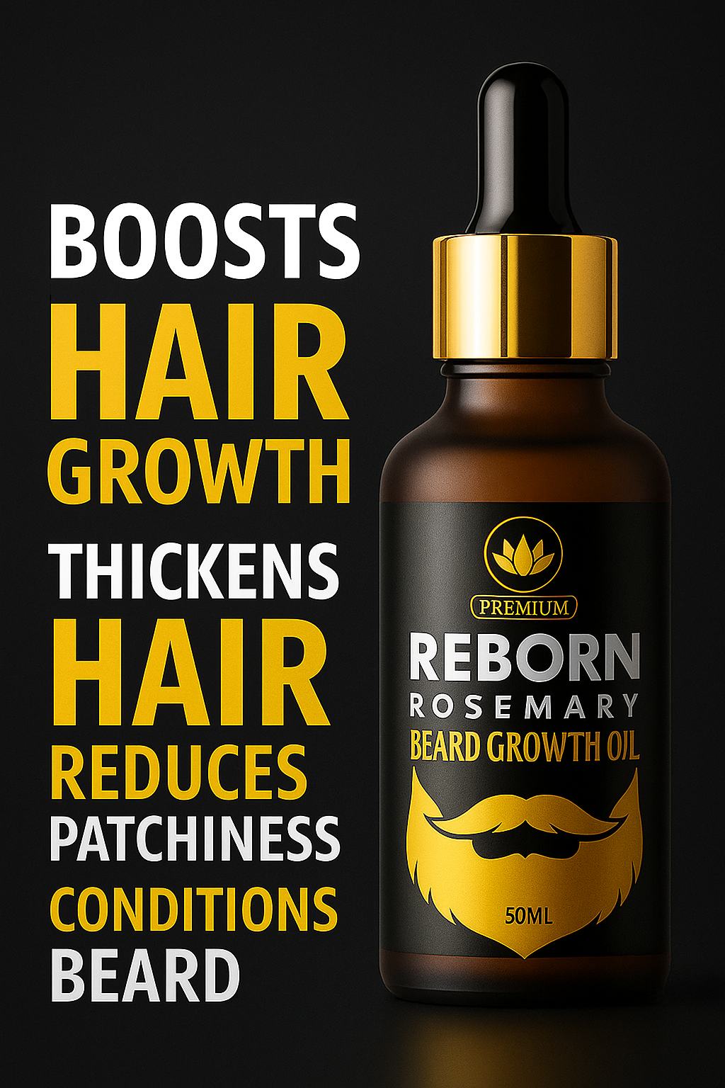 Complete Hair & Beard Growth Kit – Minoxaderm Minoxidil 5% + Rosemary Beard Oil + Derma Roller